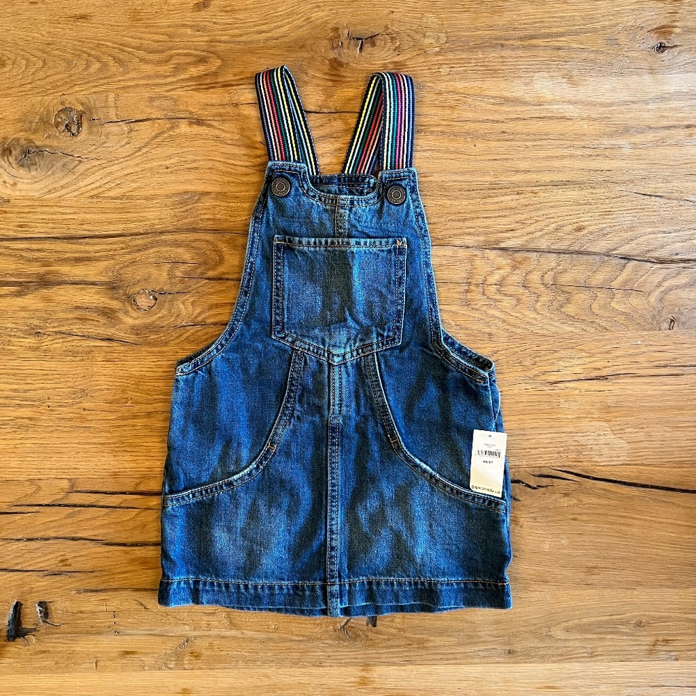 GAP. Size XS. Overalls " Rainbow" Jean Dress. Brand new/with tags.